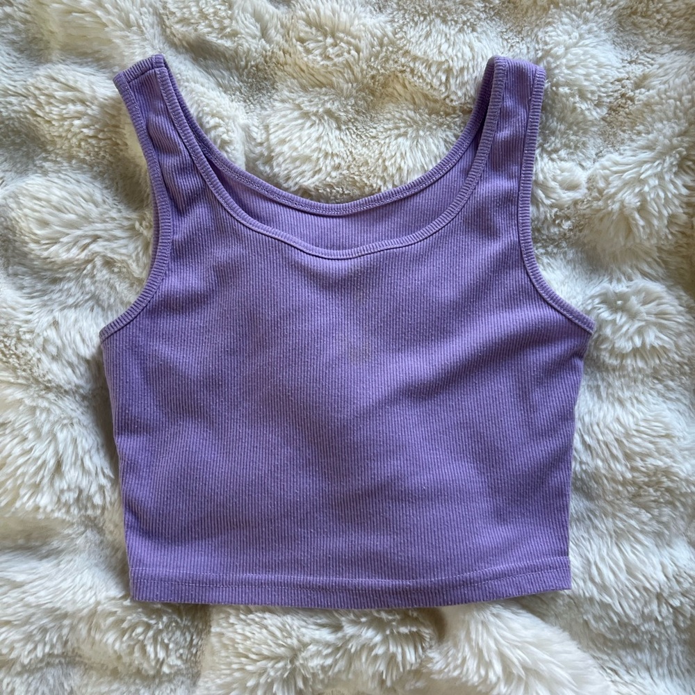 basic purple tank
